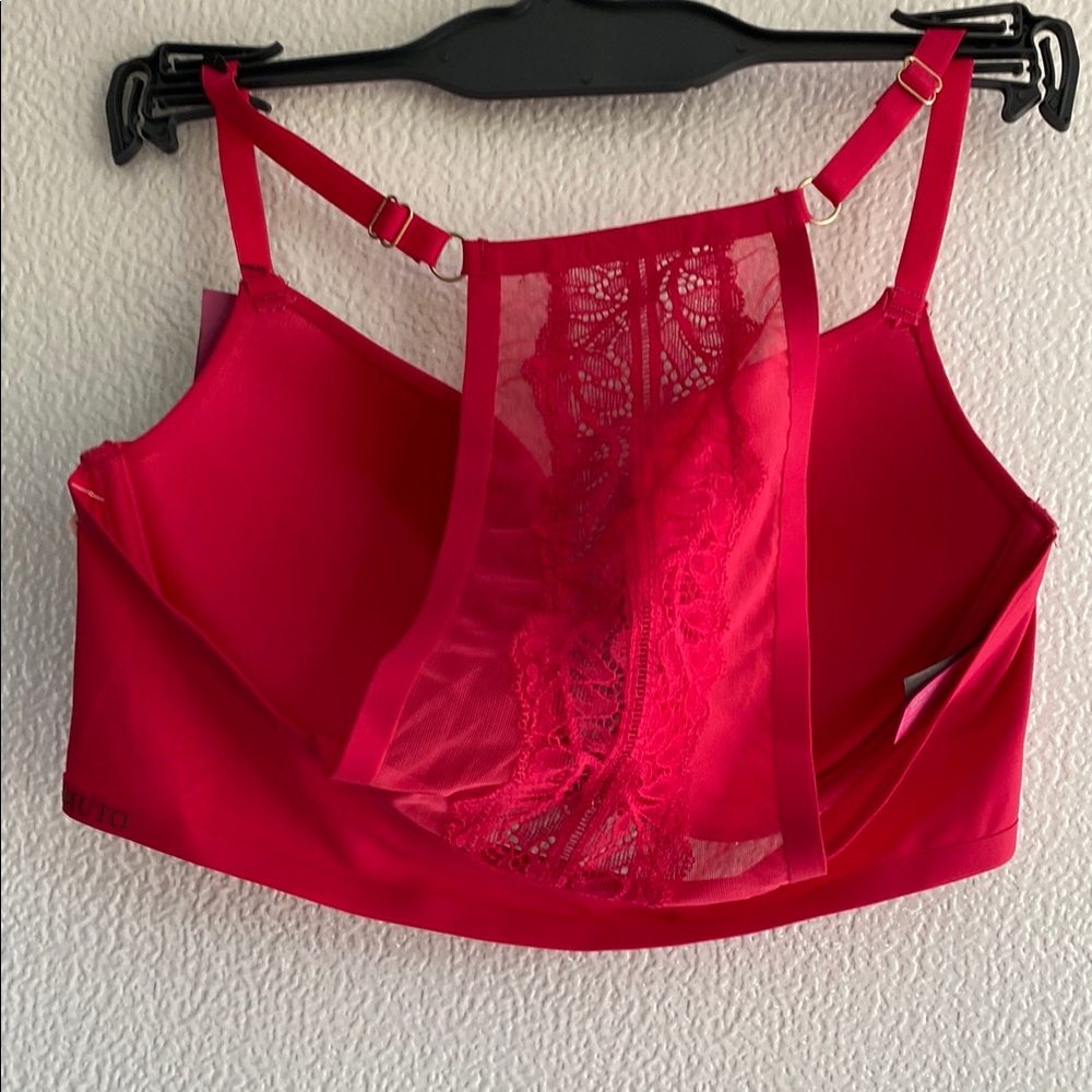 Vince Camuto Red Lace Racerback Bra - Picture 4 of 7
